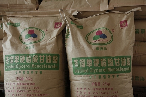 Emulsionante del monogliceride distillato 31566-31-1 E471 di Cas